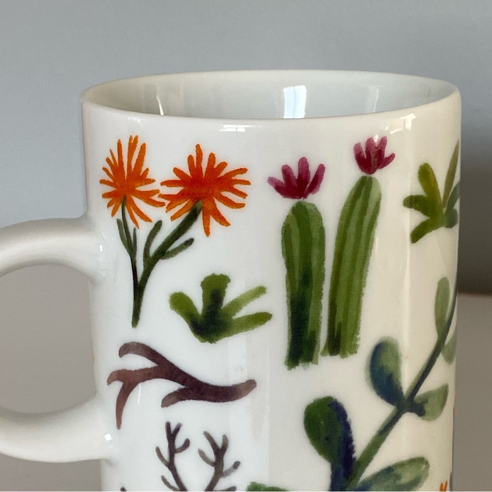 Cat Mug Danica Studio Cactus Southwest Desert Ceramic Coffee Tea Floral EUC - Picture 3 of 14